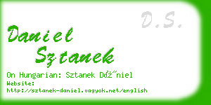 daniel sztanek business card